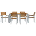 Set de dining de 7 piese din lemn de acacia și metal - WALTI WALTI