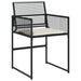 Set mobilier de grădină cu perne, 5 piese, negru, poliratan - WALTI WALTI