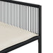Set mobilier de grădină cu perne, 5 piese, negru, poliratan - WALTI WALTI