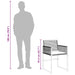 Set mobilier de grădină cu perne, 5 piese, negru, poliratan - WALTI WALTI
