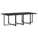 Set mobilier de grădină cu perne, 13 piese, negru, poliratan - WALTI WALTI