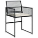 Set mobilier de grădină cu perne, 13 piese, negru, poliratan - WALTI WALTI
