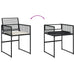 Set mobilier de grădină cu perne, 13 piese, negru, poliratan - WALTI WALTI