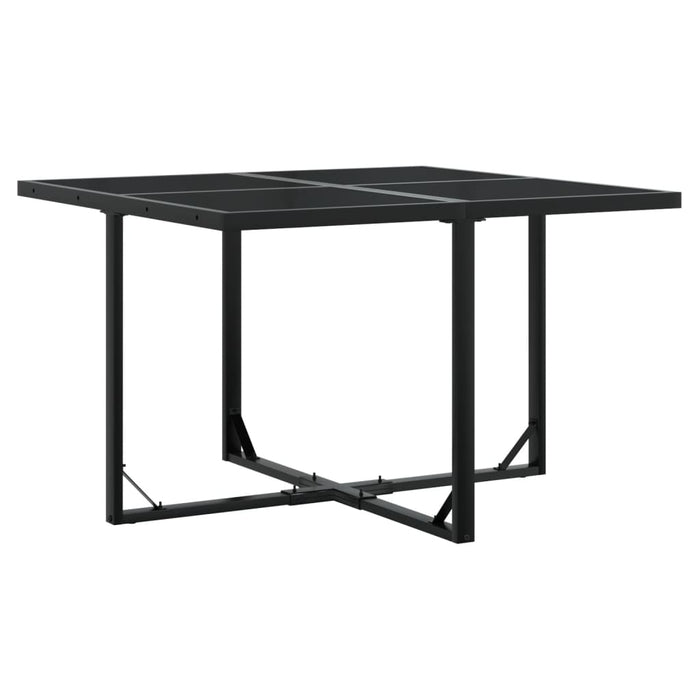 Set mobilier de grădină cu perne, 9 piese, negru, poliratan - WALTI WALTI