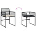Set mobilier de grădină cu perne, 5 piese, negru, poliratan - WALTI WALTI