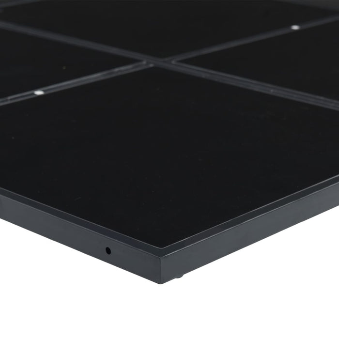 Set mobilier de grădină cu perne, 5 piese, negru, poliratan - WALTI WALTI