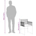 Set mobilier de grădină cu perne, 5 piese, negru, poliratan - WALTI WALTI