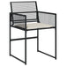 Set mobilier de grădină cu perne, 7 piese, negru, poliratan - WALTI WALTI