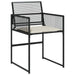 Set mobilier de grădină cu perne, 9 piese, negru, poliratan - WALTI WALTI