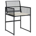 Set mobilier de exterior cu perne, 11 piese, negru, poliratan - WALTI WALTI