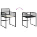 Set mobilier de grădină cu perne, 13 piese, negru, poliratan - WALTI WALTI