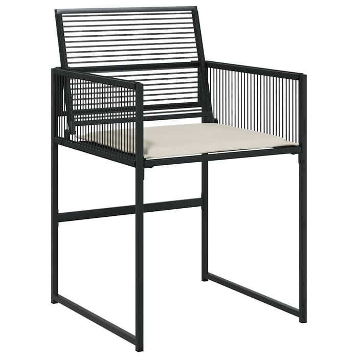 Set mobilier de grădină cu perne, 13 piese, negru, poliratan - WALTI WALTI