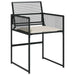 Set mobilier de grădină cu perne, 13 piese, negru, poliratan - WALTI WALTI