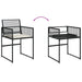 Set mobilier de grădină cu perne, 9 piese, negru, poliratan - WALTI WALTI