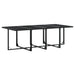 Set mobilier de grădină cu perne, 13 piese, negru, poliratan - WALTI WALTI