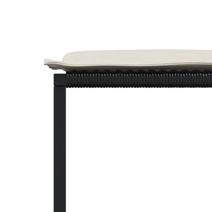 Set mobilier de grădină cu perne, 13 piese, negru, poliratan - WALTI WALTI