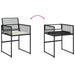 Set mobilier de grădină cu perne, 15 piese, negru, poliratan - WALTI WALTI