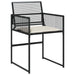 Set mobilier de grădină cu perne, 15 piese, negru, poliratan - WALTI WALTI