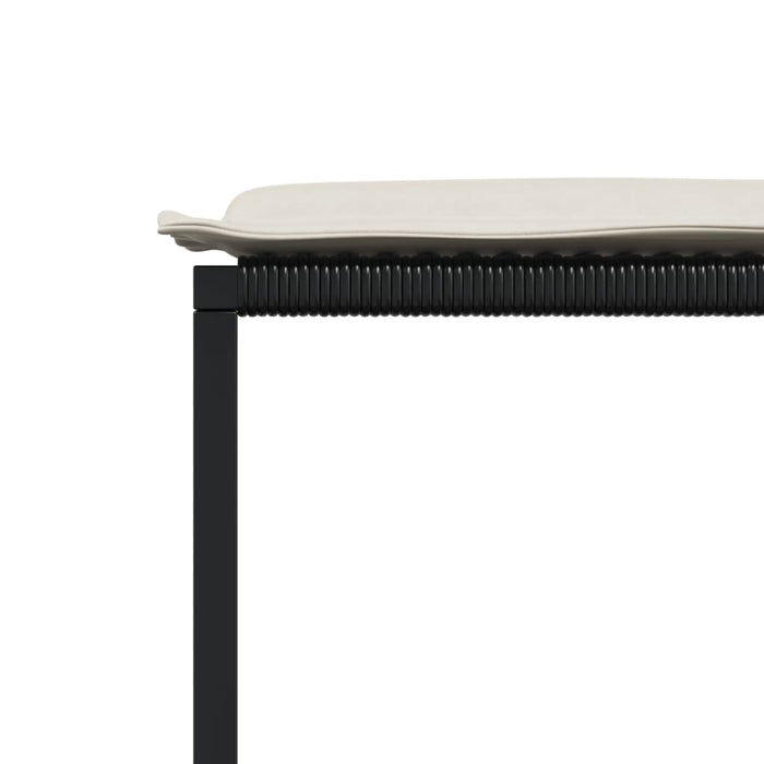 Set mobilier de grădină cu perne, 17 piese, negru, poliratan - WALTI WALTI