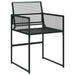 Set mobilier de grădină, 5 piese, negru, poliratan - WALTI WALTI