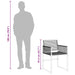 Set mobilier de grădină, 5 piese, negru, poliratan - WALTI WALTI