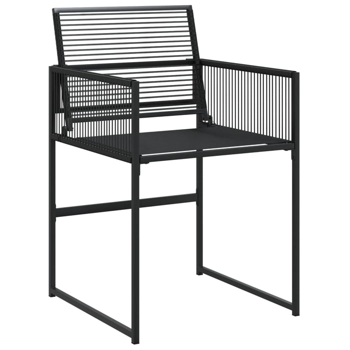 Set mobilier de grădină, 5 piese, negru, poliratan - WALTI WALTI