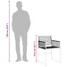 Set mobilier de grădină, 5 piese, negru, poliratan - WALTI WALTI