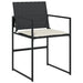 Set mobilier de grădină cu perne, 5 piese, negru, poliratan - WALTI WALTI