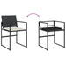 Set mobilier de grădină cu perne, 5 piese, negru, poliratan - WALTI WALTI