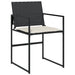 Set mobilier de grădină cu perne, 9 piese, negru, poliratan - WALTI WALTI