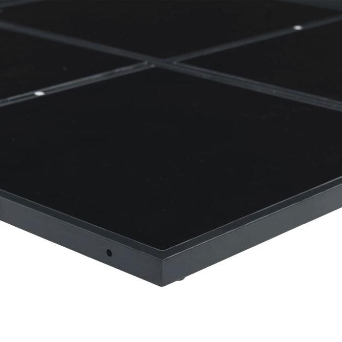 Set mobilier de grădină cu perne, 9 piese, negru, poliratan - WALTI WALTI