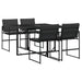 Set mobilier de grădină, 5 piese, cu perne, negru, textilenă - WALTI WALTI