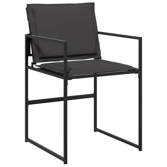 Set mobilier de grădină, 9 piese, cu perne, negru, textilenă - WALTI WALTI