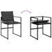 Set mobilier de grădină, 9 piese, cu perne, negru, textilenă - WALTI WALTI