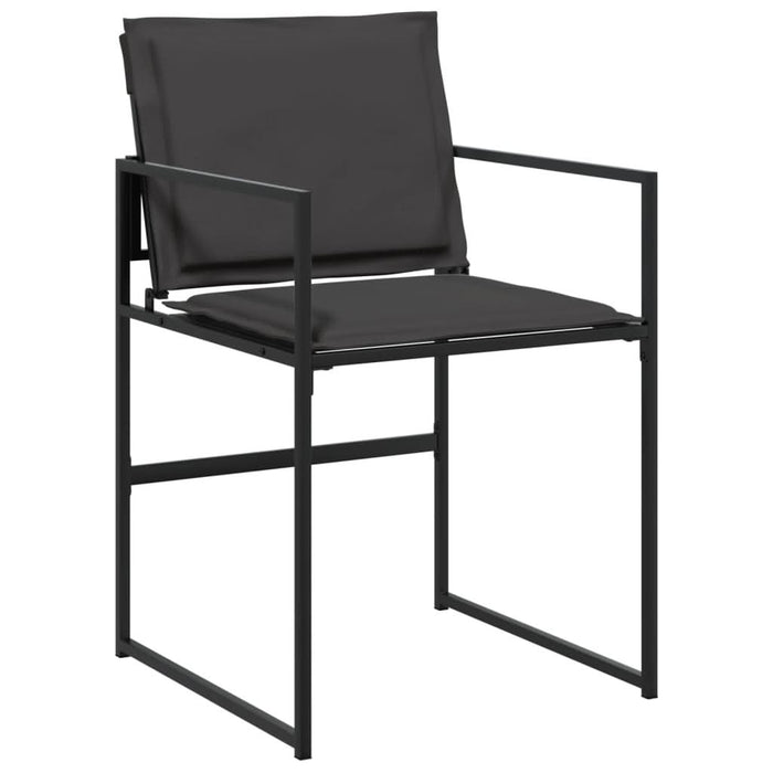 Set mobilier de grădină, 9 piese, cu perne, negru, textilenă - WALTI WALTI