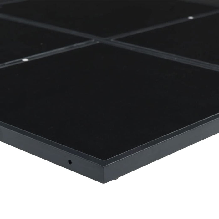 Set mobilier de grădină, 9 piese, cu perne, negru, textilenă - WALTI WALTI