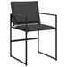 Set mobilier de grădină, 11 piese, cu perne, negru, textilenă - WALTI WALTI
