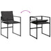 Set mobilier de grădină, 11 piese, cu perne, negru, textilenă - WALTI WALTI