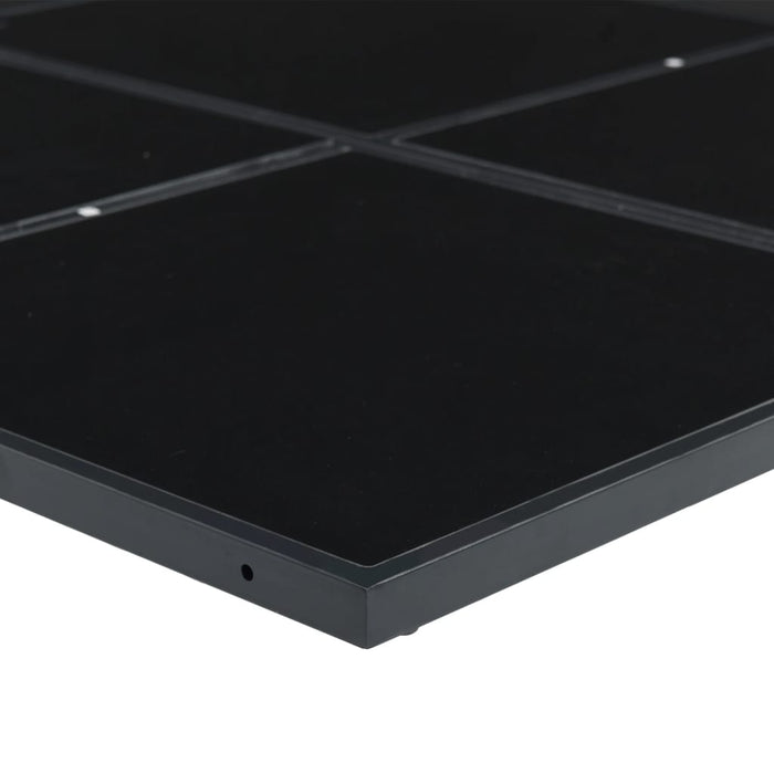 Set mobilier de grădină, 11 piese, cu perne, negru, textilenă - WALTI WALTI