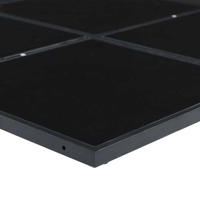 Set mobilier de grădină, 15 piese, cu perne, negru, textilenă - WALTI WALTI