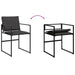 Set mobilier de grădină, 11 piese, cu perne, negru, textilenă - WALTI WALTI