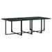 Set mobilier de grădină, 13 piese, cu perne, negru, textilenă - WALTI WALTI