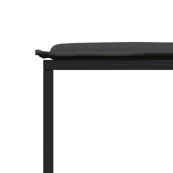 Set mobilier de grădină, 17 piese, cu perne, negru, textilenă - WALTI WALTI