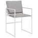 Set mobilier de grădină, 5 piese, cu perne, alb, textilenă - WALTI WALTI