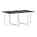 Set mobilier de grădină, 7 piese, cu perne, alb, textilenă - WALTI WALTI