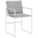 Set mobilier de grădină, 11 piese, cu perne, alb, textilenă - WALTI WALTI