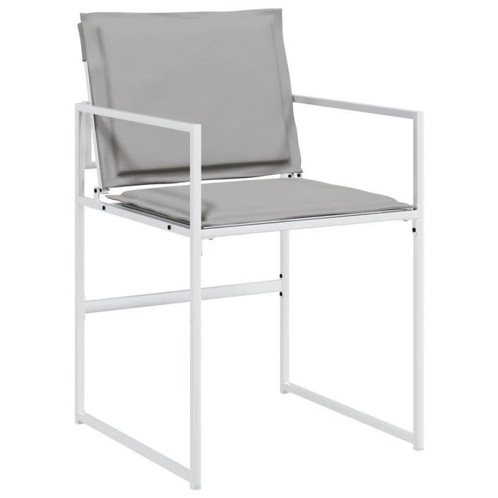 Set mobilier de grădină, 11 piese, cu perne, alb, textilenă - WALTI WALTI