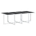 Set mobilier de grădină, 13 piese, cu perne, alb, textilenă - WALTI WALTI