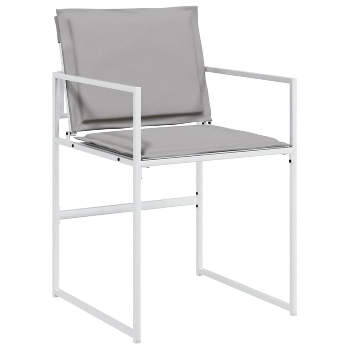 Set mobilier de grădină, 15 piese, cu perne, alb, textilenă - WALTI WALTI