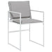 Set mobilier de grădină, 15 piese, cu perne, alb, textilenă - WALTI WALTI